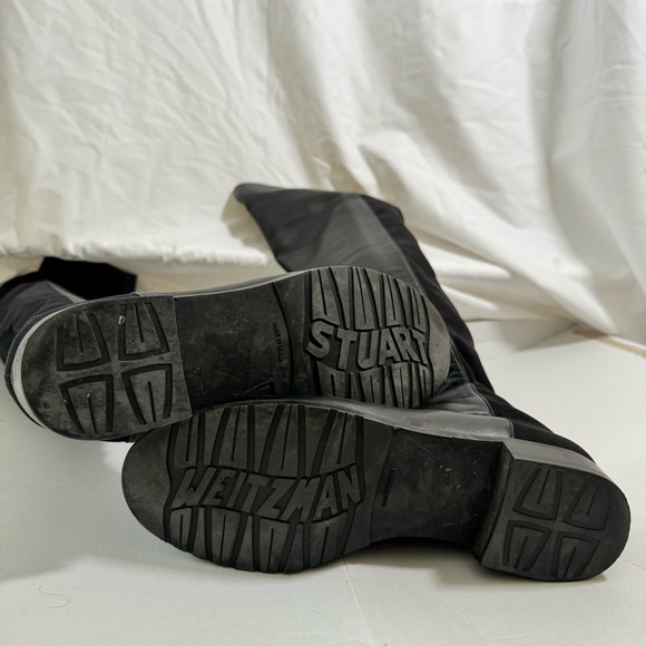 EUC Stuart Weitzman 5050 Over the Knee Boots in Black Leather - Picture 8 of 9